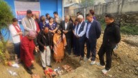 लुभू खानेपानी उपभोक्ता समितिको कार्यालय भवन शिलान्यास