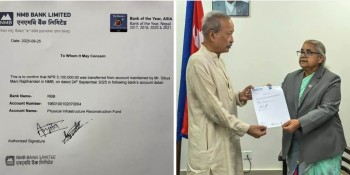 दिब्यमणीको दान, पुननिर्माणका लागि सरकारलाइ दिए ५१ लाख