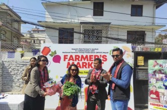 इशानीको फार्मर्स मार्केट मञ्जलीले गरिन् उद्घाटन