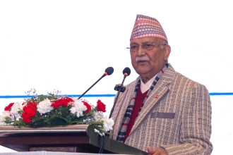 ८४ को निर्णायक शक्ति एमाले : प्रधानमन्त्री ओली