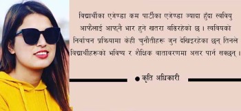 स्ववियु निर्वाचनसँग:अपेक्षा, यथार्थ र चुनौति