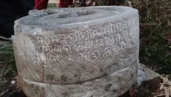 ललितपुरको लुभूमा भेटियो मल्लकालीन शिवलिङ्ग